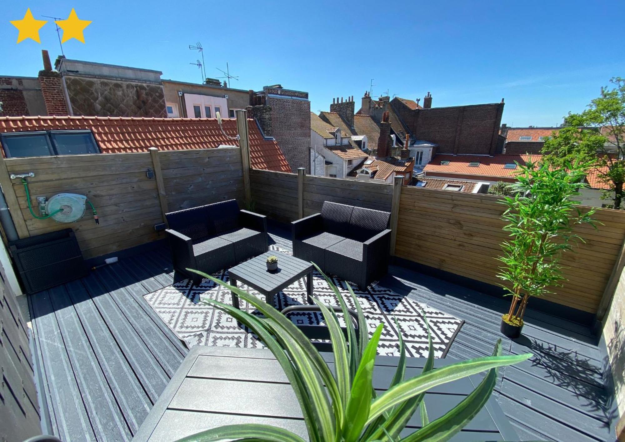Le Roof Top Jacquard Calais Kültér fotó